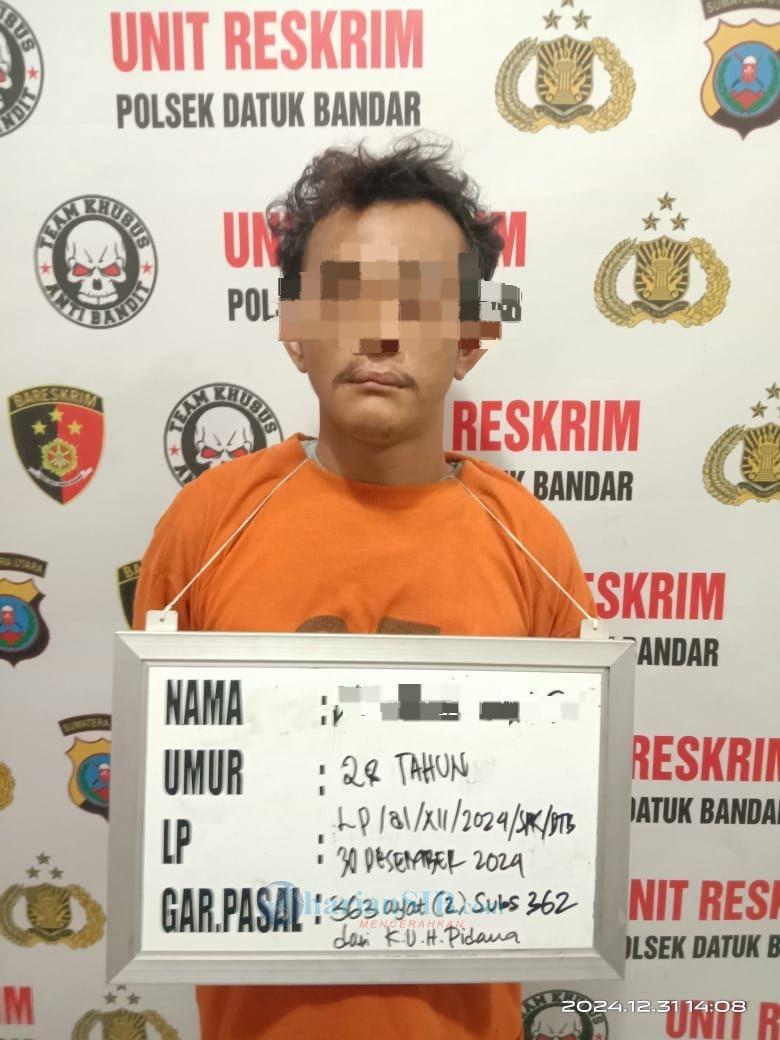 Kurang Dari 24 Jam, Unit Reskrim Polsek Datuk Bandar Tangkap Pelaku Pencurian