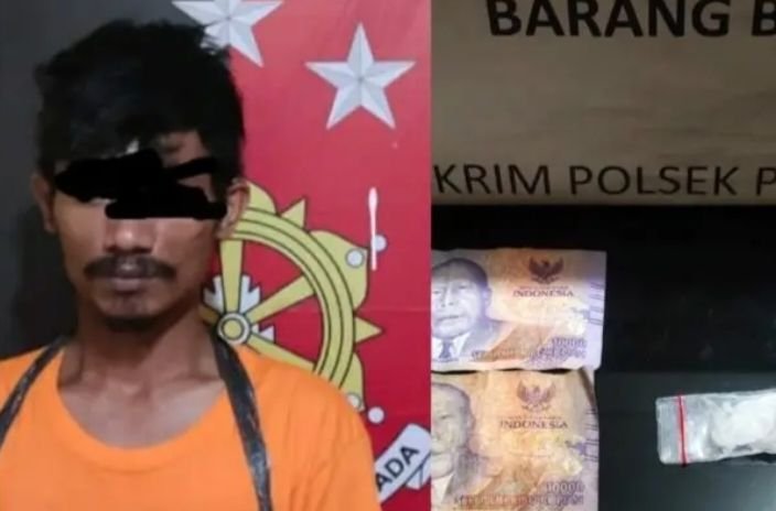 Polisi Gerebek Satu Warung di Panai Hilir, Seorang Terduga Pengedar Sabu Ditangkap