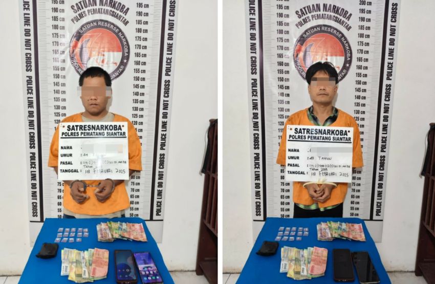 Bongkar Peredaran Sabu di Jalan Bahtongguran Pematangsiantar, 2 Pria Dibekuk Polisi