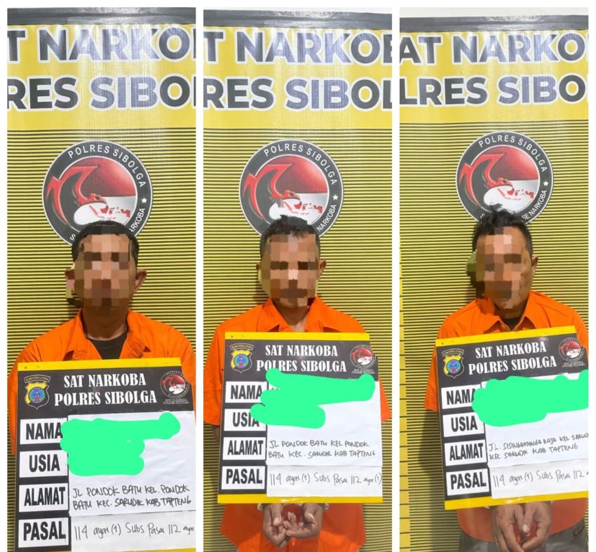 3 Tersangka Diduga Sindikat Pengedar Narkoba Ditangkap Polisi