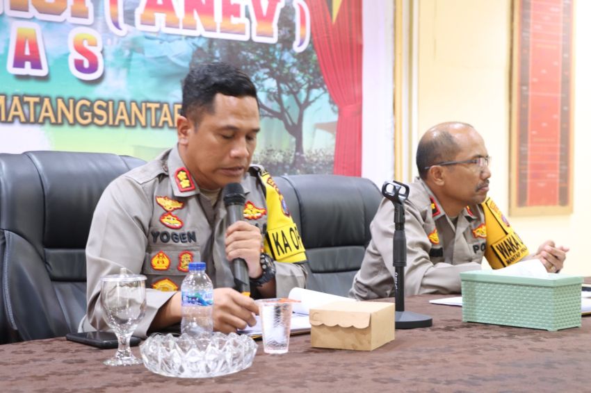 Kapolres Pematangsiantar Pimpin  Anev Gangguan Kamtibmas Periode Januari 2025