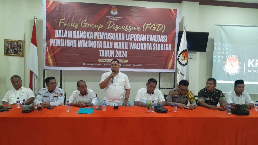 KPU Sibolga Gelar FGD Evaluasi Pilkada 2024, Dana Jasa Publikasi Dipertanyakan
