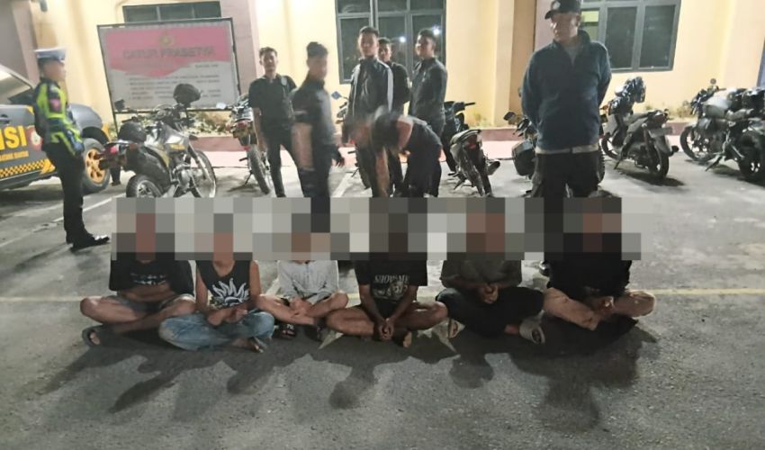 6 Remaja dan 1 Sepeda Motor Diamankan Timsus Polres Pematangsiantar