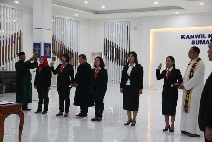 Kakanwil Kemenkum Sumut Lantik PPNS dan PAW MPDN