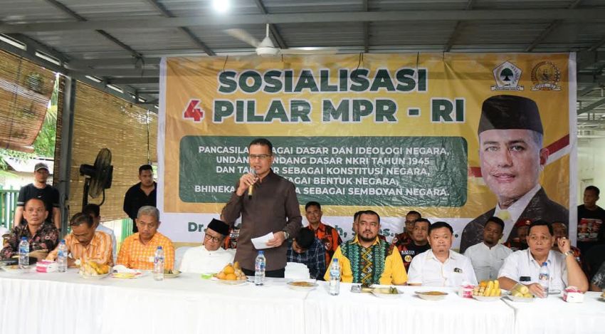 Musa Rajekshah Sosialisasi 4 Pilar Kebangsaan di Serbajadi