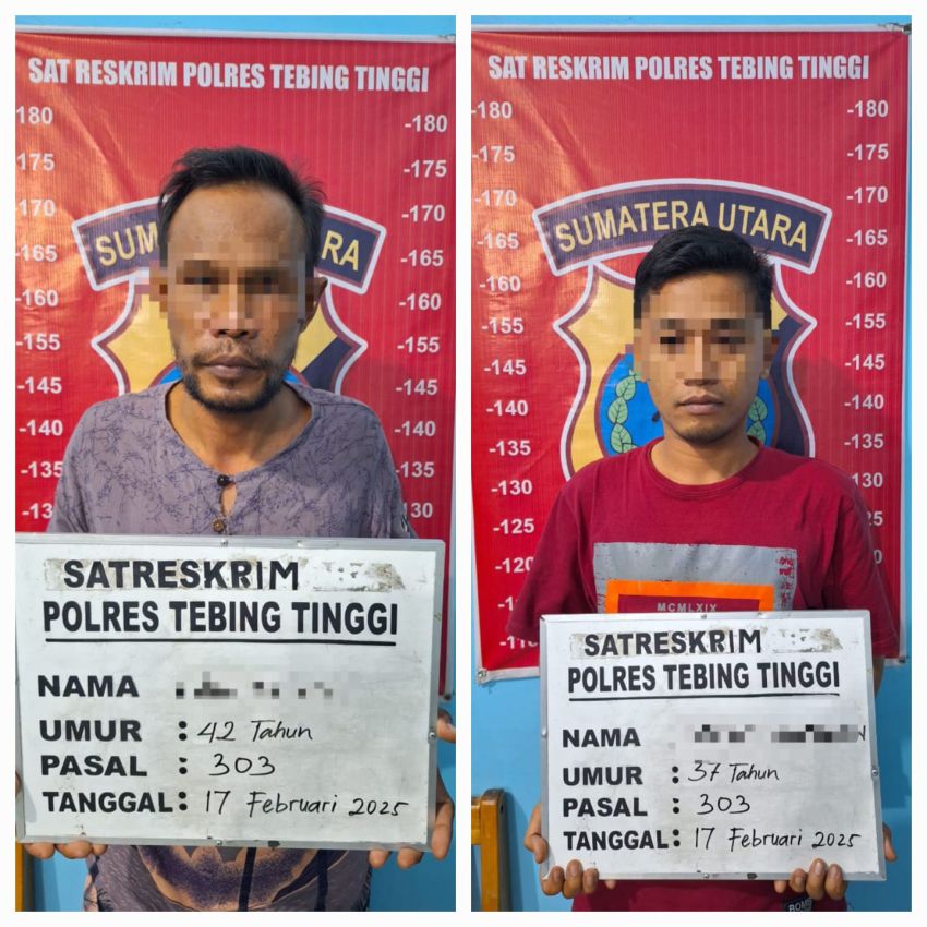 Tim Elang Sakti Polres Tebingtinggi Ringkus Dua Pelaku Judi Togel Online