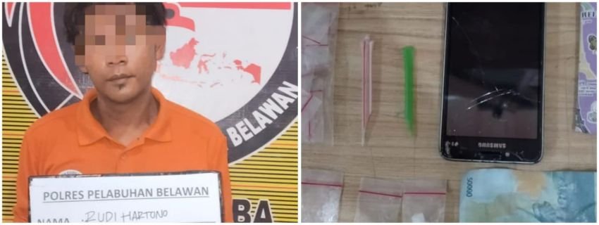Polres Belawan Tangkap Pengedar Sabu di Labuhan Deli