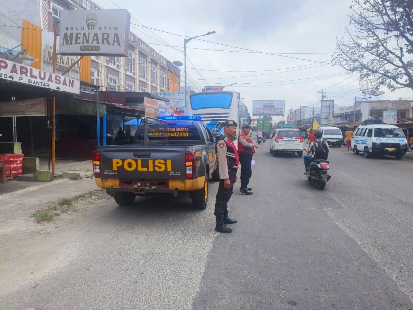 Cegah Kejahatan, Sat Samapta Polres Pematangsiantar Patroli KRYD di Jalan Sisingamangaraja