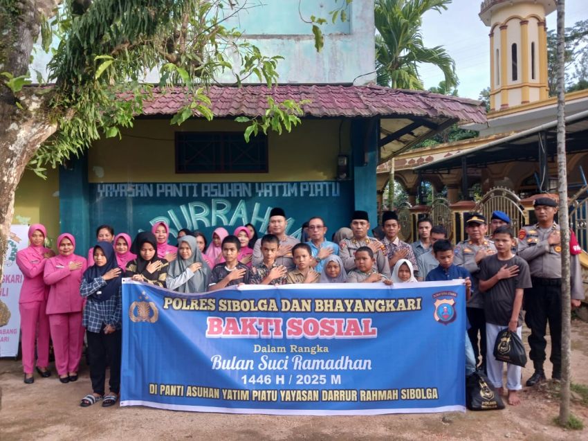 Kapolres Sibolga dan Bhayangkari Gelar Baksos di PA Darrur Rahmah Sibolga