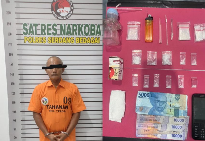 Resahkan Masyarakat, Pengedar Sabu Berhasil Diringus Sat Resnarkoba Polres Sergai