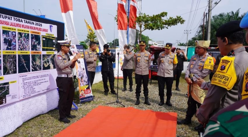 Kapolda Sumut Apresiasi Operasi Ketupat Toba, Terpantau 11.571 Kendaraan Melalui Tol Langkat