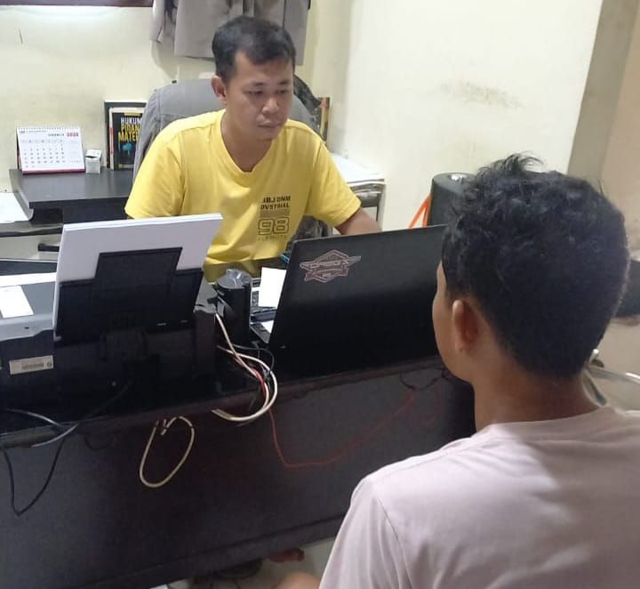 Curi Paket Sembako Terekam CCTV Ditangkap Polisi di Batangkuis