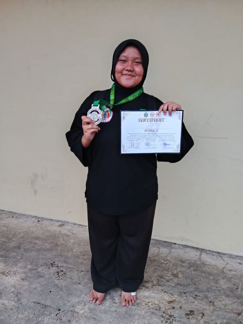 Raih Perak di Kejurda Pencak Silat se-Sumut, Mauricha Syahraini Bercita-Cita Jadi Arsitek