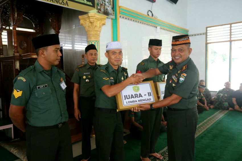 Danrem Lilawangsa Gelar Lomba Baca Quran Antar Prajurit TNI