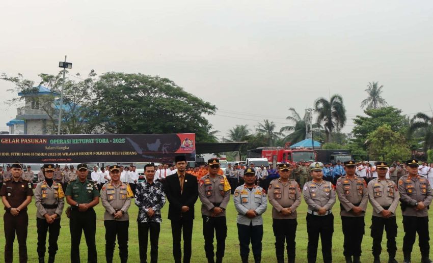 Operasi Ketupat Toba Polresta Deliserdang Turunkan 610 Personel