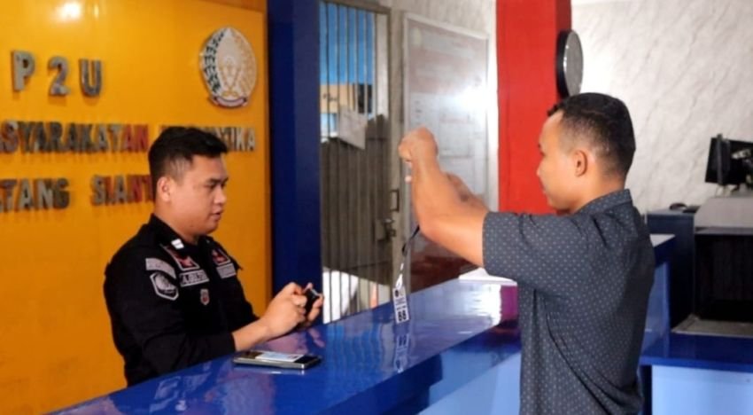 Lapas Narkotika Pematangsiantar Laksanakan Simulasi Layanan Kunjungan Hari Raya Idul Fitri