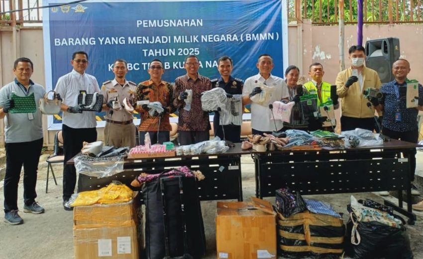 Bea Cukai Kualanamu Musnahkan Barang Bawaan dari Luar Negeri Senilai Rp127 Juta Lebih