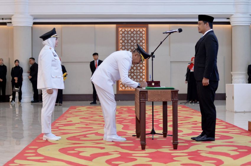 Bobby Nasution Melantik Bupati dan Wakil Bupati Madinah