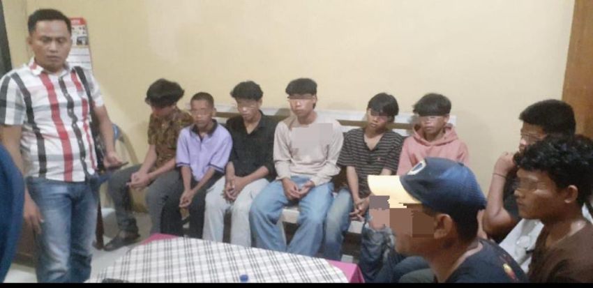 Tawuran Bersajam di Lubuk Tukko Baru, 10 Pelaku Diamankan Polisi