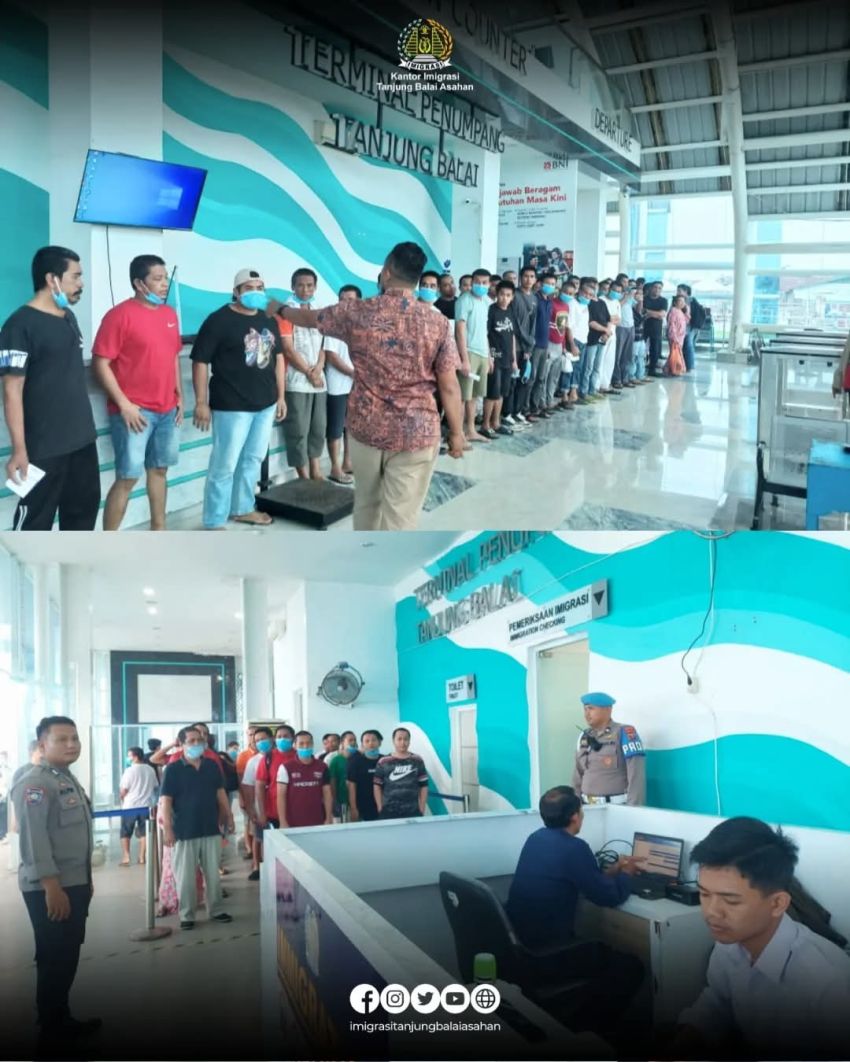 Imigrasi TBA Terima Pemulangan 45 WNI dari Malaysia