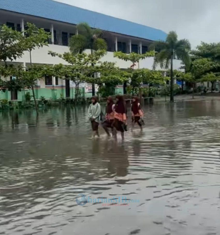 SD Negeri 07 Kotapinang Kebanjiran, Siswa Terpaksa Dipulangkan