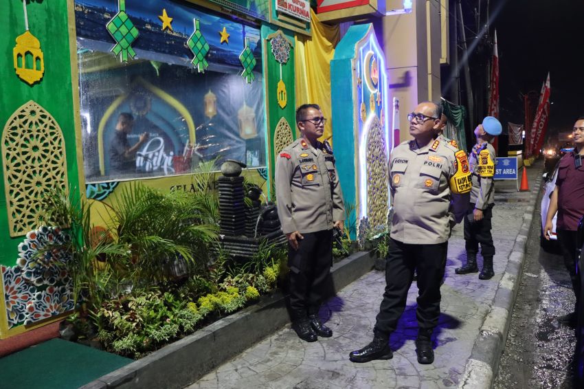 Kapolrestabes Medan Cek Pos Pam Gerbang Perbatasan Medan-Deliserdang