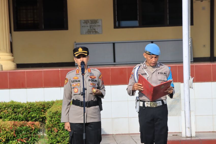 Pimpin Apel Perdana, Kapolres Pematangsiantar: Jadilah Polisi yang Ikhlas dan Bermanfaat