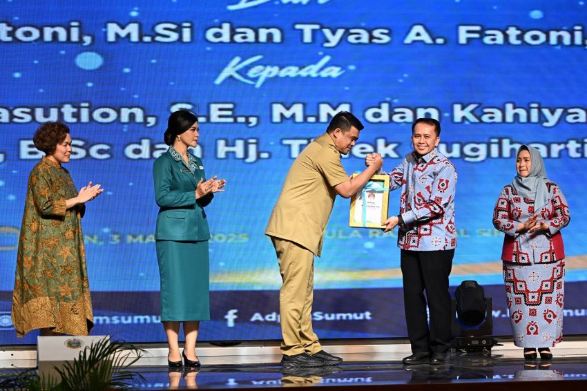 Bupati Hadiri Sertijab Gubernur Sumatera Utara