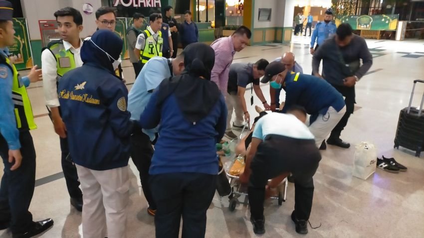 Raja Ginting Penumpang dari Cengkareng Meninggal di Bandara Kualanamu