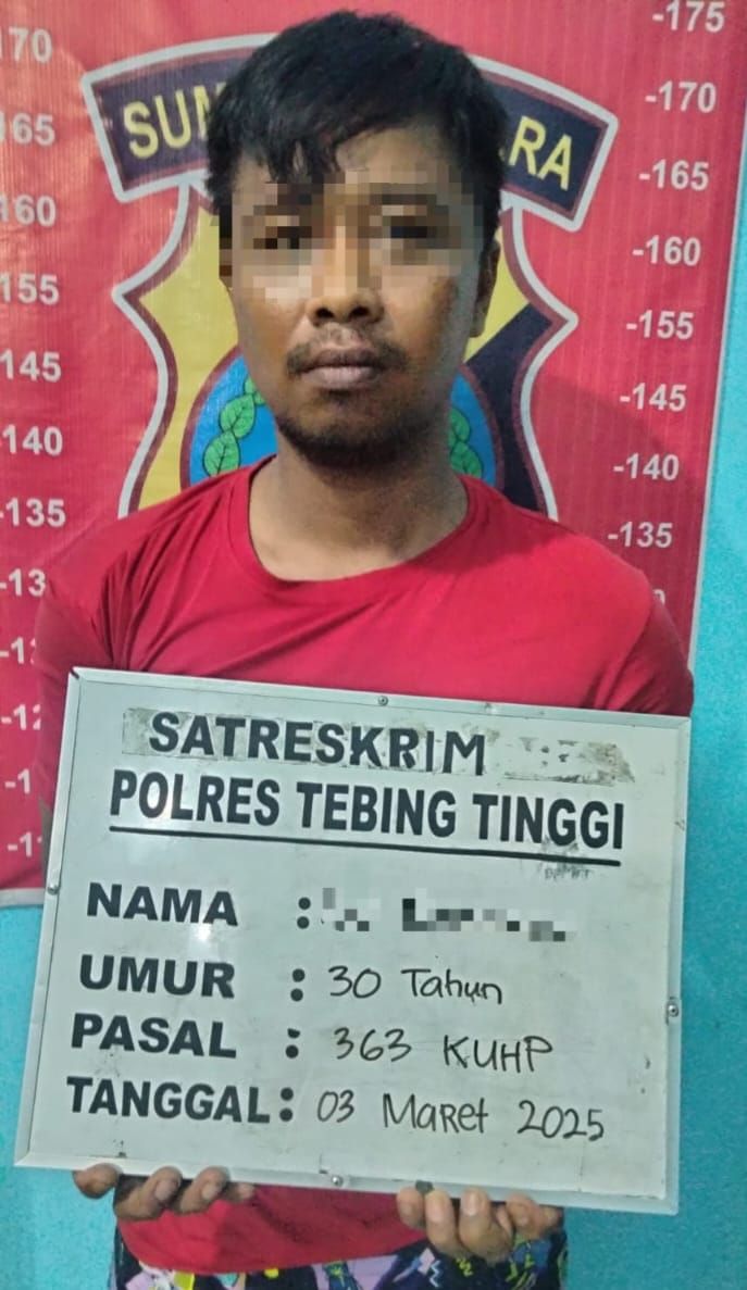 Sat Reskrim Polres Tebingtinggi Bekuk Pelaku Curanmor di SPBU Kampung Lalang
