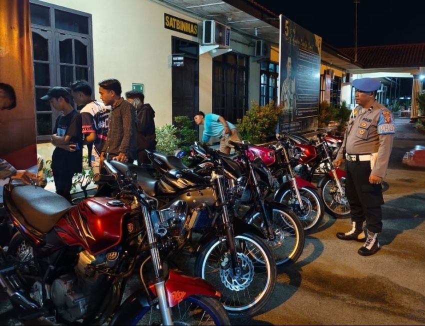 Polres Tebingtinggi Patroli Pemberantasan Geng Motor dan Balap Liar di Sejumlah Lokasi
