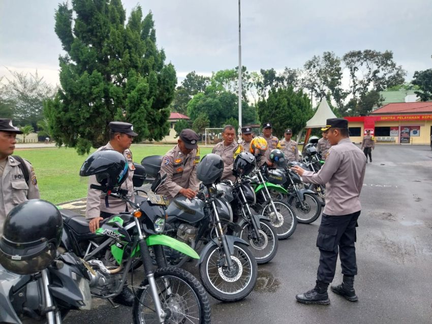 Pastikan Keamanan Idul Fitri 1446 H Lancar, Polres Sergai Cek Kesiapan Ranmor Dinas