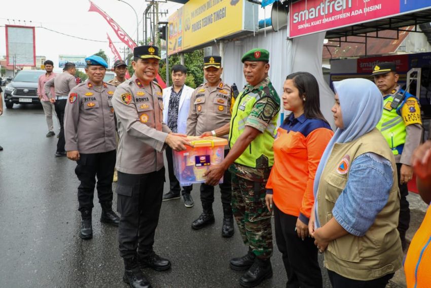 Wakapolda Sumut Tinjau Pos Pelayanan Idulfitri di Tebingtinggi