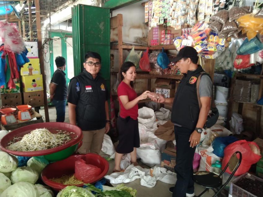 Satgas Pangan Polres Simalungun Pantau Harga Bahan Pokok di Pasar Tanah Jawa