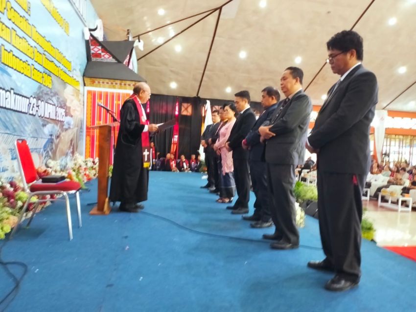 Moderamen GBKP Periode 2025-2030 Dilantik, Sidang Majelis Sinode Ditutup