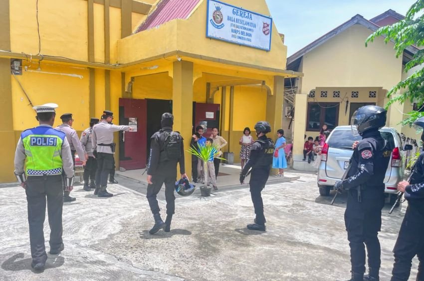 Jumat Agung, Polres Belawan Gelar Patroli Skala Besar Cegah Gangguan Kamtibmas