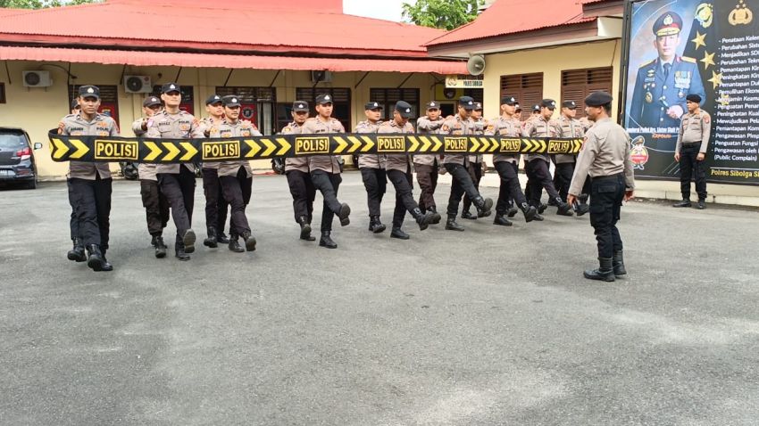 Samapta Polres Sibolga Tambah Porsi Latihan Dalmas Tingkatkan SDM Personel