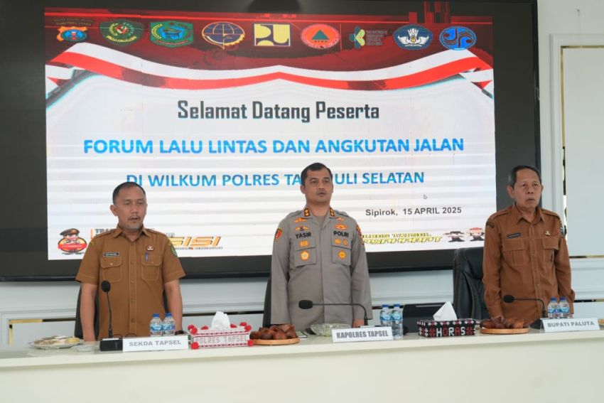 Wabup Paluta Hadiri Rakor FLLAJ di Polres Tapsel, Fokus Tekan Kecelakaan dan Tertibkan Ruas Jalan Nasional