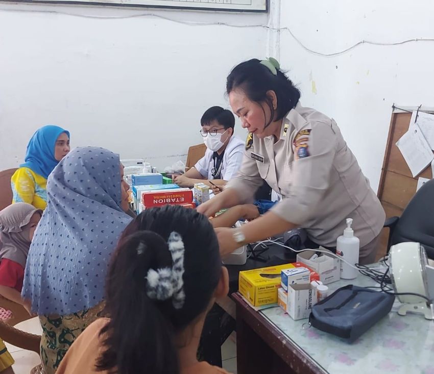 Polres Belawan Gelar Pelayanan Kesehatan Gratis