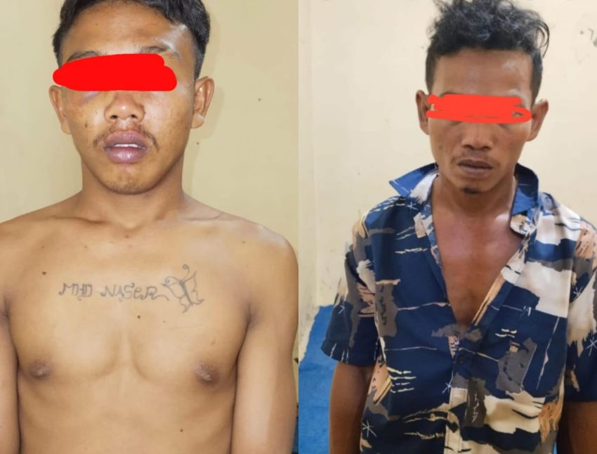 Polsek Tanjungberingin Amankan 2 Pelaku Pencurian Handphone