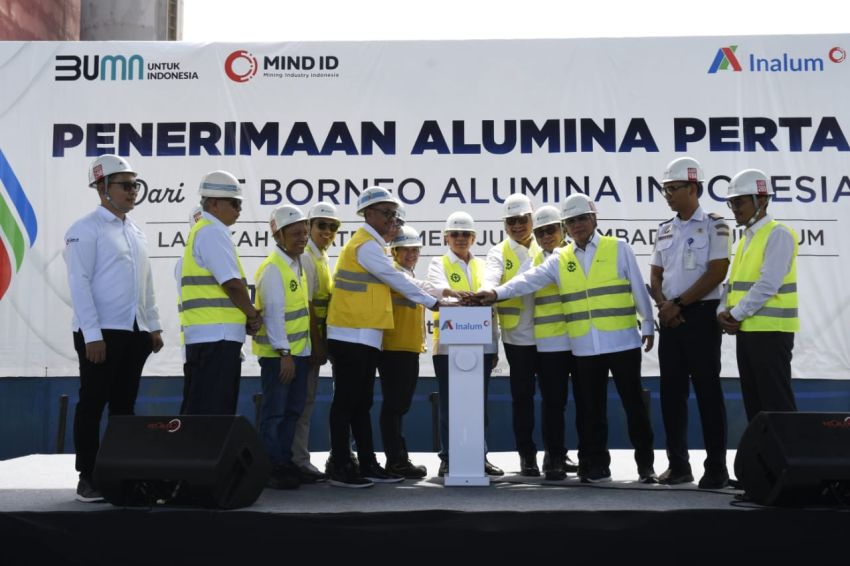Inalum Terima Perdana 21.000 Ton Alumina dari Kalbar, Tonggak Baru Menuju Swasembada Aluminium
