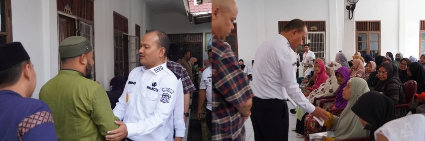 Wali Kota Serahkan Bansos bagi 1.891 Guru dan Petugas Bilal Mayit di Tanjungbalai