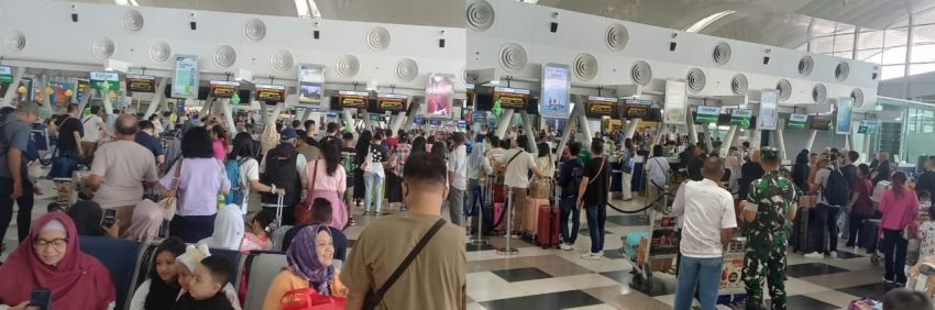 H+6 Arus Balik Lebaran, Bandara Kualanamu Dipadati Ribuan Penumpang dan Pengantar