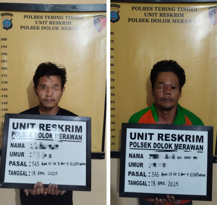Polsek Dolokmerawan Bekuk 2 Tersangka Pelaku Curanmor