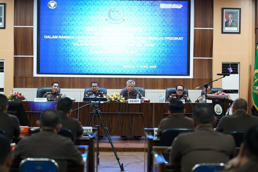 Inspektur Jamwas Kejagung Lakukan Penilaian Terhadap 16 Kejari di Sumut Menuju WBK/WBBM