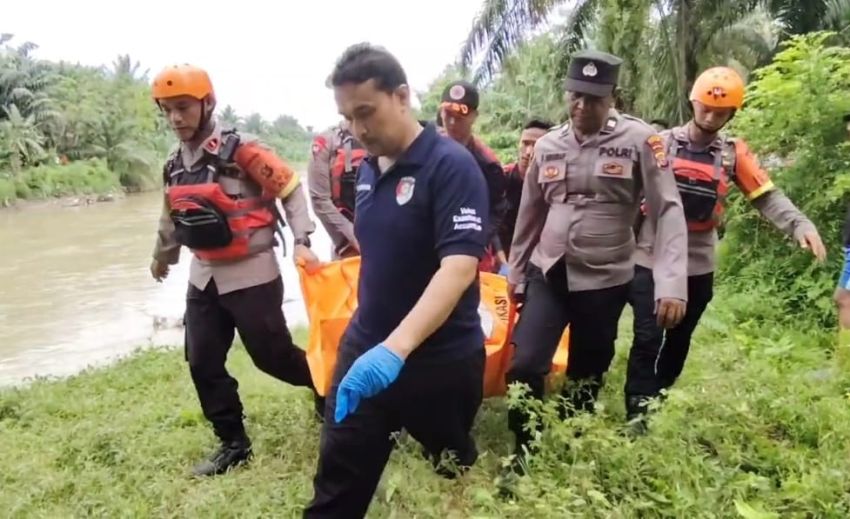 Kurang dari 24 Jam, Angota Polri yang Tenggelam Ditemukan Tewas di Sergai