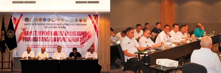 Dorong Kolaborasi Pengawasan WNA, Imigrasi TBA Ikuti Rapat Timpora Sumut
