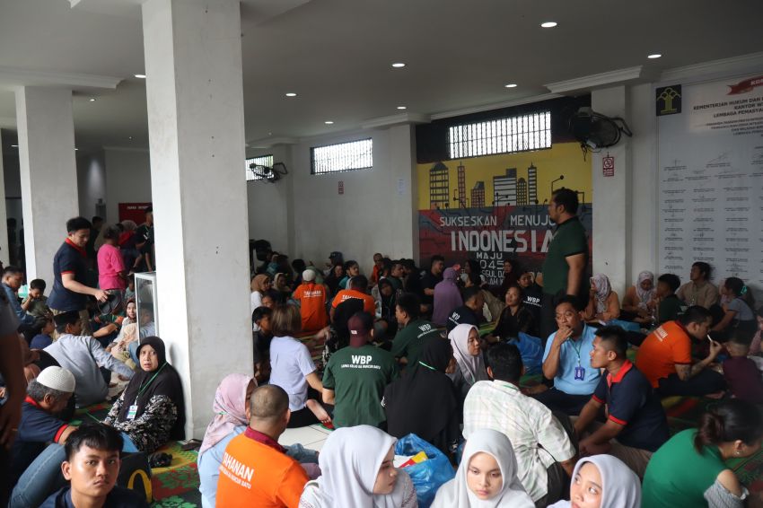 Ribuan Pengunjung Padati Lapas Pancurbatu Selama Kunjungan Idul Fitri 1446 H