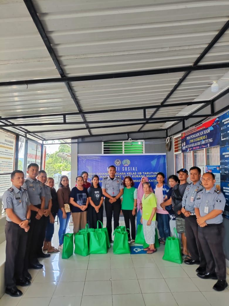 Sambut Peringatan Hari Bakti Pemasyarakatan Ke-61, Rutan Tarutung Gelar Bakti Sosial kepada Masyarakat