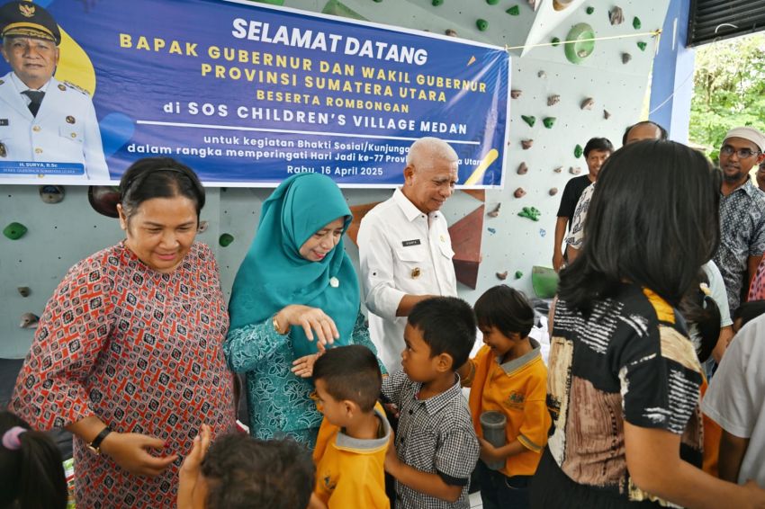 Kunjungi 2 Panti Asuhan, Wagub Sumut Surya Berterima Kasih kepada Pengurus Panti